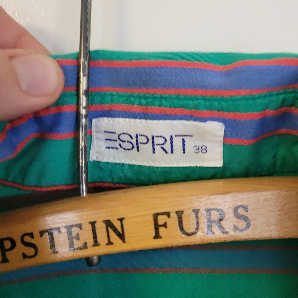 Vintage esprit cotton long sleeve top size 38 small womens - Picture 5 of 5